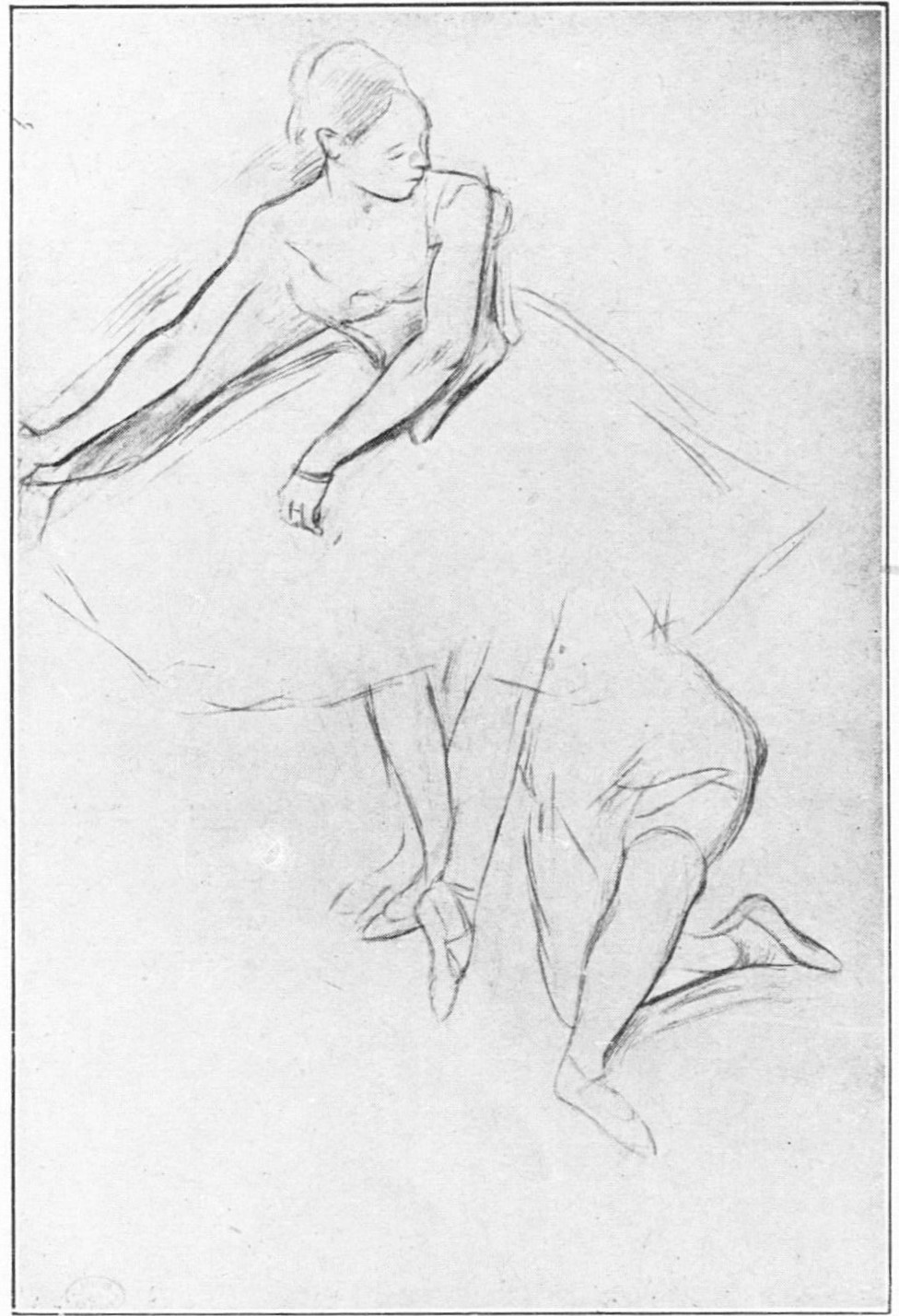 degas line drawings