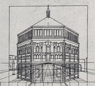 Filippo Brunelleschi Perspective Drawing