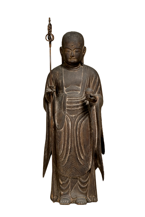 <em>Jizo Bosatsu</em>, 9th-10th century C.E. Japanese.