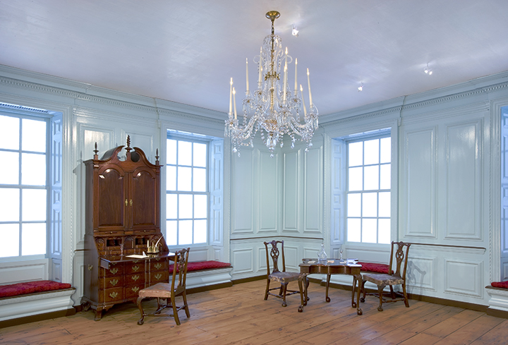 <em>Hall from the Robert Hooper House</em> (Danvers, Massachusetts), ca. 1754.