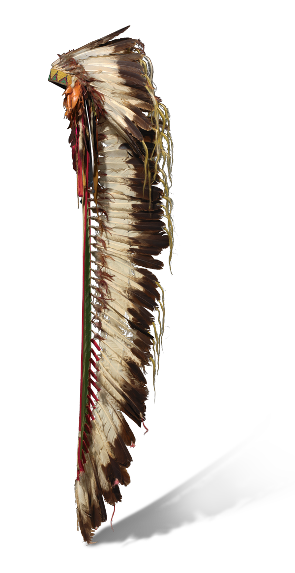 <em>Eagle Feather Headdress</em>, ca. 1875.