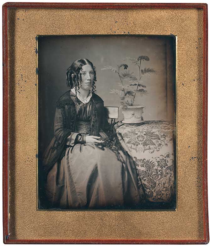 Southworth and Hawes. Albert Sands Southworth, American (1811-1894); Josiah Johnson Hawes, American (1808-1901). <em>Harriet Beecher Stowe</em>, (ca. 1843-1845).