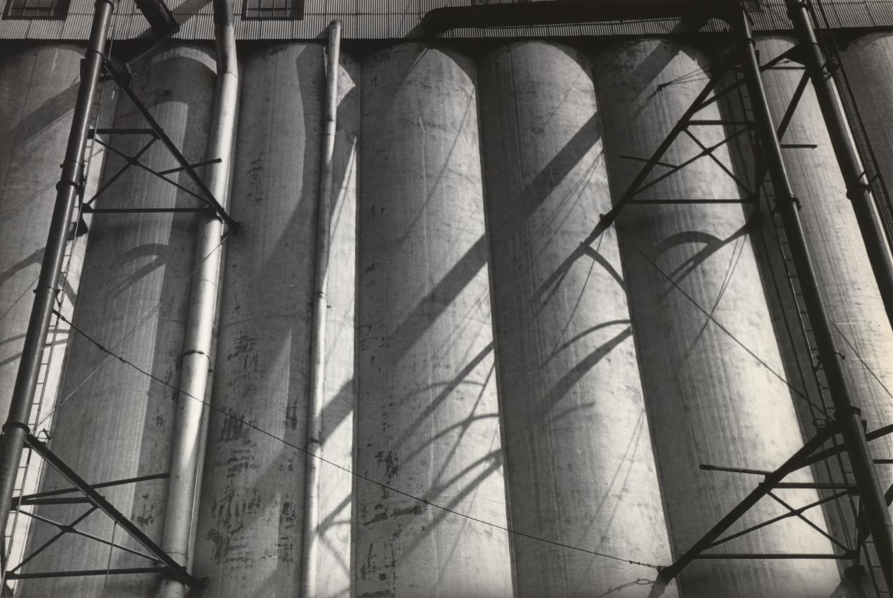Grain Elevators in Buffalo by Ralston Crawford