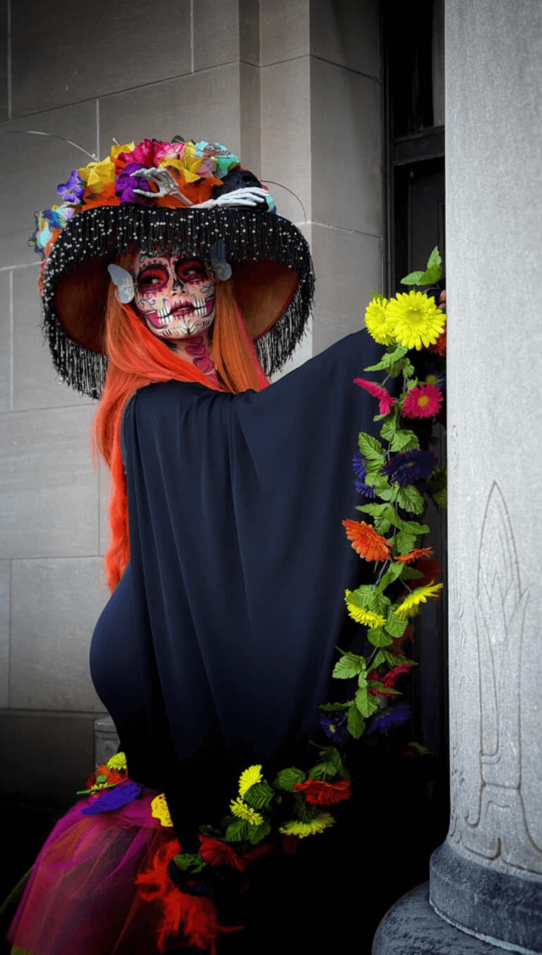 Catrina standing outside of the Nelson-Atkins