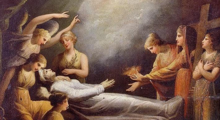Maria Cosway (English, b. Italy, 1759-1838), A Religious Allegory on the Death of a young Woman
